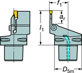 C4-LF151.23-27055-20 Capto® and SL Turning Holder - Sun Tool & Supply