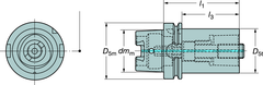 C439041050 080A BASIC HOLDER HSK - Sun Tool & Supply