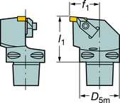 C5-TLEL-35060-3 Capto® and SL Turning Holder - Sun Tool & Supply