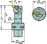 C5-CTLHOL-22090-3 Capto® and SL Turning Holder - Sun Tool & Supply