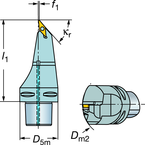 C6-SVMBL-00130-16 Capto® and SL Turning Holder - Sun Tool & Supply