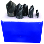 7 Pc. 100°-1/4; 3/8; 1/2; 5/8; 3/4; 1 HSS Uniflute Countersink Set - Sun Tool & Supply