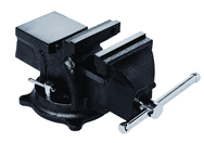 4" General Purpose Vise - Cast Iron - Serrated Jaws - Swivel Base - Built in Anvil - Sun Tool & Supply