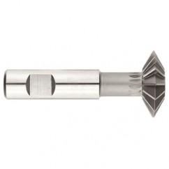 1" x 5/16 x 1/2 Shank - HSS - 60 Degree - Double Angle Shank Type Cutter - 12T - Uncoated - Sun Tool & Supply