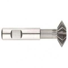 1" x 3/8 x 1/2 Shank - HSS - 90 Degree - Double Angle Shank Type Cutter - 12T - Uncoated - Sun Tool & Supply