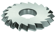 5 x 1 x 1-1/4 - HSS - 90 Degree - Double Angle Milling Cutter - 24T - TiAlN Coated - Sun Tool & Supply