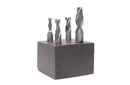 4 Pc. HSS Single-End End Mill Set - Sun Tool & Supply