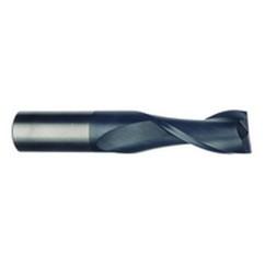 1/2 Dia. x 3 Overall Length 2-Flute Square End Solid Carbide SE End Mill-Round Shank-Center Cut-Uncoated - Sun Tool & Supply