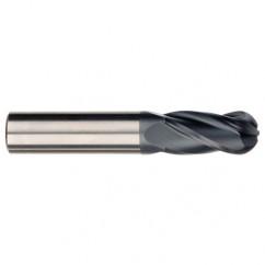 1/4" Dia. - 4" OAL - AlTiN CBD - Ball End SE EM - 4 FL - Sun Tool & Supply