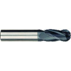 5/8 x 5/8 x 1-1/2 x 3-1/2 OAL 4 Flute Ball Nose Carbide End Mill - Shank-AlCrN Coated - Sun Tool & Supply