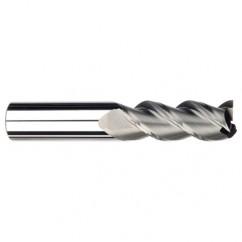 1/2" Dia. - 1-1/4" LOC - 3" OAL - 3 FL Carbide S/E HP End Mill-Uncoated - Sun Tool & Supply