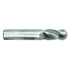 13/32" Dia. - 2-3/4" OAL - Ball Nose-TiCN Coated-SE EM - 4 FL - Sun Tool & Supply