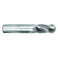 3/4" Dia. - 3" OAL - Ball Nose-MG Solid Carbide End Mill - 4 FL - Sun Tool & Supply