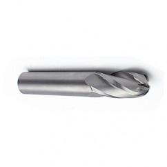 7mm Dia. - 63mm OAL - Ball Nose SE AlTiN Carbide End Mill - 4 FL - Sun Tool & Supply