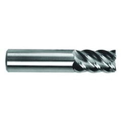 1/4" Dia. - 2-1/2" OAL - AlTiN - CBD - 60° Helix HP End Mill - 3 FL - Sun Tool & Supply