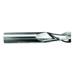 7/16" Dia. - 1" LOC - 2-3/4" OAL - .015 Radius 2 FL Carbide S/E HP End Mill-TiN - Sun Tool & Supply