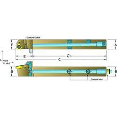 ASEL1616-H16 Jet-Stream Toolholder - Sun Tool & Supply