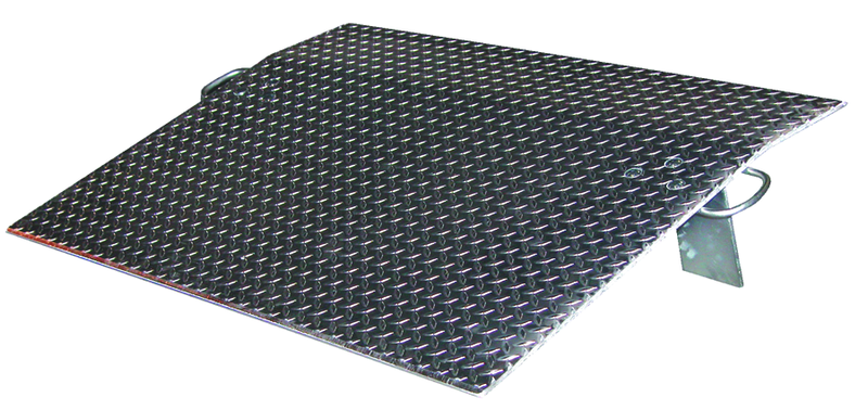 Aluminum Dockplates - #E4848 - 2600 lb Load Capacity - Not for use with fork trucks - Sun Tool & Supply