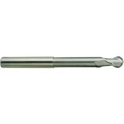 1/2 X 1/2 X 6 N.240 2Fl H-37 Ball Extended Neck Alu-Power TiCN-Coated EM - - Sun Tool & Supply