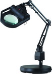 LED Illuminated Magnifier - 45" Articulating Arm - Adjustable Clamp Base - Sun Tool & Supply