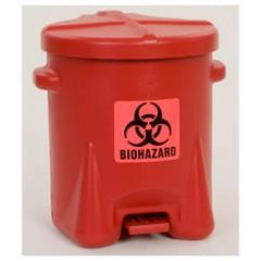 6 GAL POLY BIOHAZ SAFETY WASTE CAN - Sun Tool & Supply