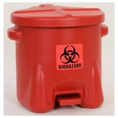 10 GAL POLY BIOHAZ SAFETY WASTE CAN - Sun Tool & Supply