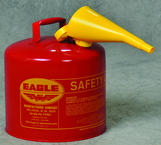 5 GAL TYPE I SAFETY CAN W/FUNNEL - Sun Tool & Supply