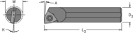 .563" Min - .500" SH - 6" OAL - Carbide Shank Boring Bar - Sun Tool & Supply