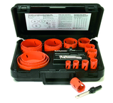 9 Pc. Bi-Metal Electricians and Plumbers Hole Saw Kit - Sun Tool & Supply