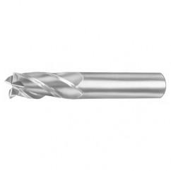 3.5mm Dia. x 57mm Overall Length 2-Flute Square End Solid Carbide SE End Mill-Round Shank-Center Cut-Uncoated - Sun Tool & Supply