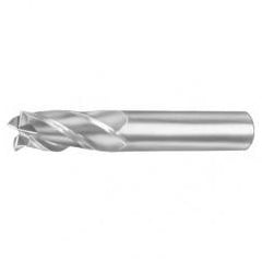 3.5mm Dia. x 57mm Overall Length 2-Flute Square End Solid Carbide SE End Mill-Round Shank-Center Cut-Uncoated - Sun Tool & Supply