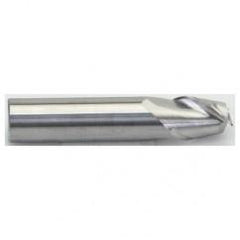 3/16" Dia. - 1-1/2" OAL -  Carbide for Aluminum ALU-S-45°-HP Stub End Mill - 2 FL - Sun Tool & Supply