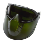 Capstone Shield - Shade 5 IR Lens - Green Frame - Goggle - Sun Tool & Supply