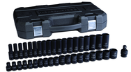 39PC 1/2" DR 6PT METRICSTD/DEEP - Sun Tool & Supply