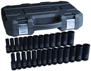 27PC 1/2" DR 6PT SAE/METRIC DEEP - Sun Tool & Supply