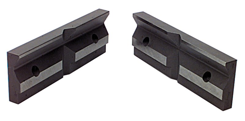 1-Pair Matching V-Groove Jaw Plates; For: 4/5" Speed Vise - Sun Tool & Supply