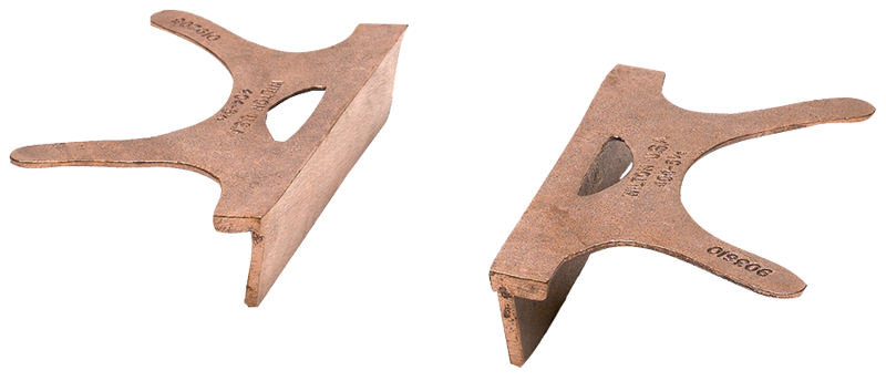 404-4.5, Copper Jaw Caps, 4-1/2" Jaw Width - Sun Tool & Supply