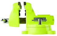 1560, High-Visibility Safety Vise, 6" Jaw Width, 5-3/4" Jaw Opening - Sun Tool & Supply