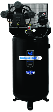 80 Gal. Single Stage Air Compressor, Vertical, Super Hi-Flo, 155 PSI - Sun Tool & Supply