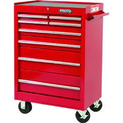 Proto® 440SS 27" Roller Cabinet - 8 Drawer, Black - Sun Tool & Supply