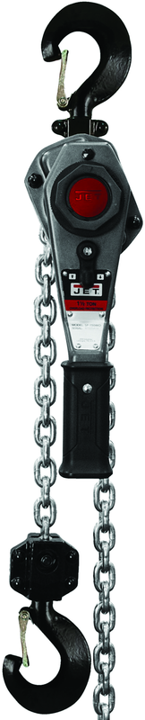 JLH Series 1-1/2 Ton Lever Hoist, 10' Lift with Overload Protection & Shipyard Hooks - Sun Tool & Supply