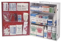 First Aid Kit - 3-Shelf Industrial Cabinet - Sun Tool & Supply