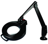 28" Arm 2.25X LED Mag Ben Bench Clamp, Floating Arm Circline - Sun Tool & Supply