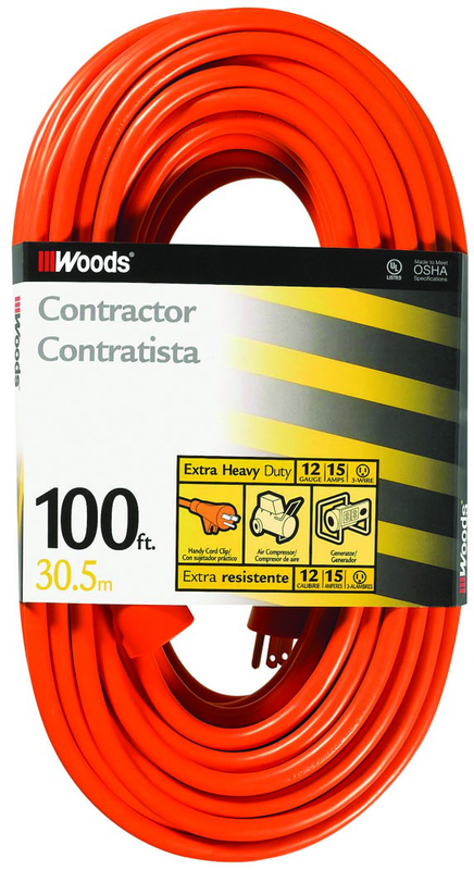 Extension Cord - 100' Extra HD 1-Outlet (Outdoor Style) - Sun Tool & Supply