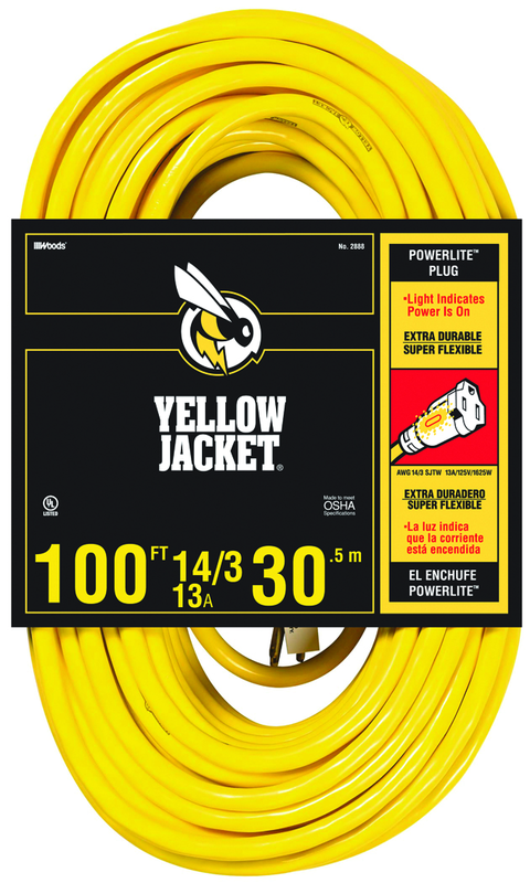 Extension Cord - 100' Heavy Duty 1-Outlet (Powerlite) - Sun Tool & Supply