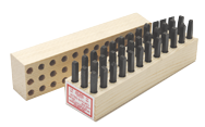 Young Bros Figure & Letter Stamps -- 1/2'' Type Size-Machine Made-36 Pieces per Set - Sun Tool & Supply