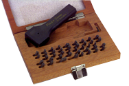 112 Pc. Figure & Letter Stamps Set with Holder - 1/8" - Sun Tool & Supply