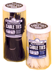 Cable Ties in a Jar - Natural Nylon-4; 7.5; 11" Long - Sun Tool & Supply