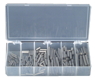 Dowel Pin Assortment - Alloy Steel - 1/16 thru 1/4 Dia - Sun Tool & Supply