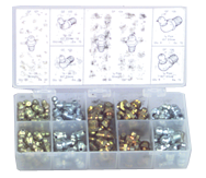 385 Pc. Grease Fitting Assortment - Sun Tool & Supply